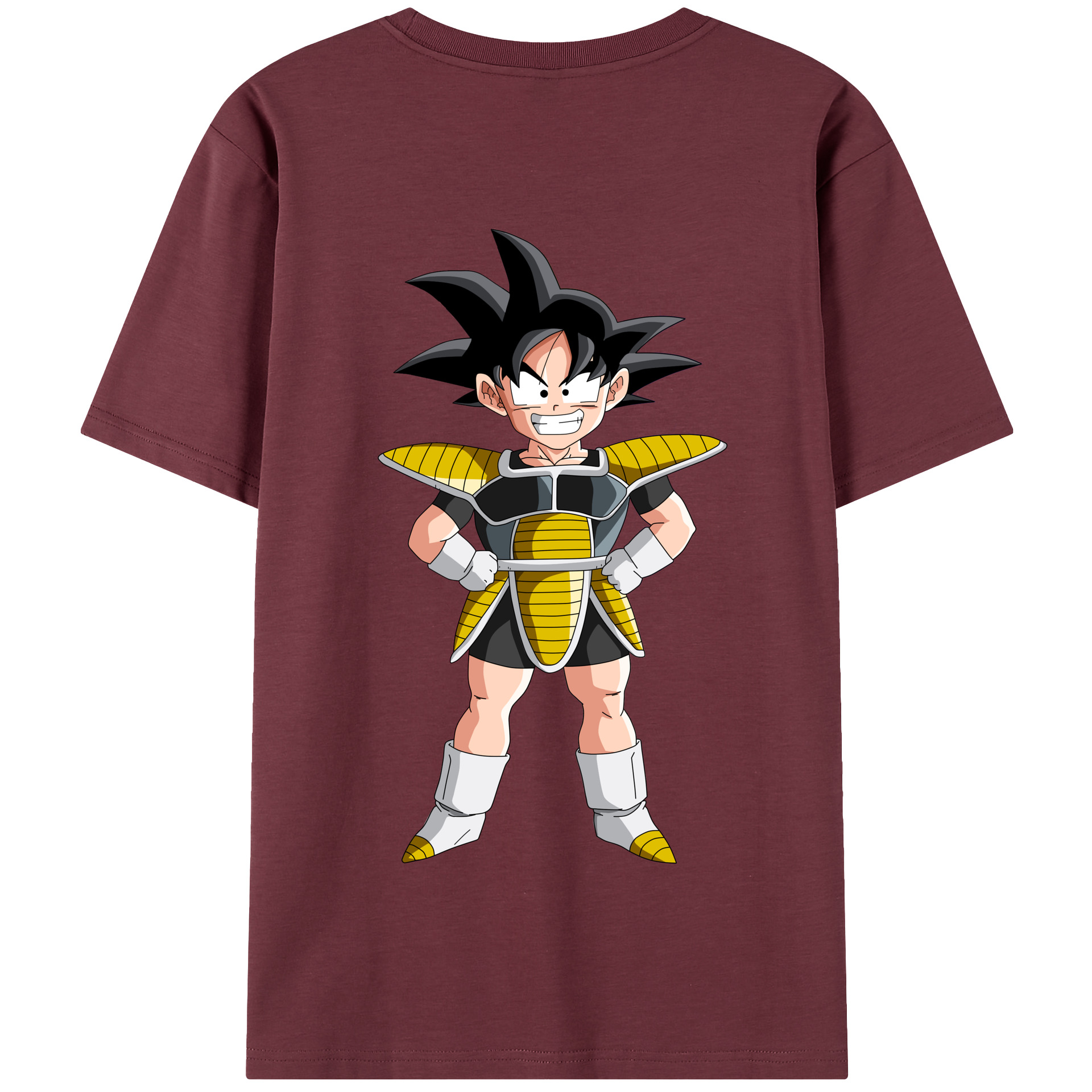 （画像用） ドラゴンボール 孫悟空（そん ごくう）Son Goku カカロット DRAGON BALL Kakarotto 綿100％半袖Tシャツ（背面プリント）